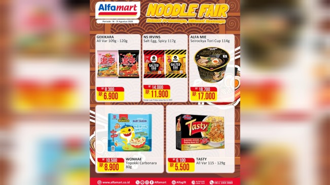 Promo Noodle Fair di Alfamart. [Instagram]
